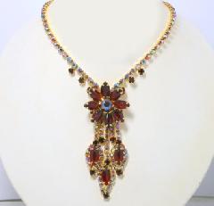 Red Navettes Necklace