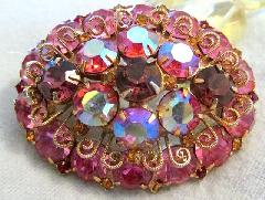 Pink Chatons Only Brooch