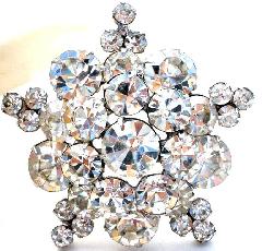 Clear Chatons Only Brooch