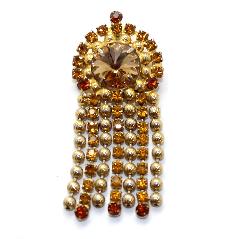 Topaz Chatons Only Rivoli/Margarita Pin Pendant
