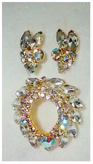 Clear Oval Earrings Clip