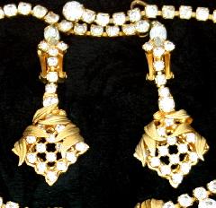 Clear Chatons Only Earrings Clip