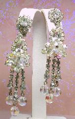 Clear Chatons Only Earrings Clip