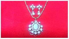 White (chalk Or Milk) Chatons Only Earrings Clip