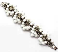 Gray (black Diamond) Pear Bracelet 5 Link