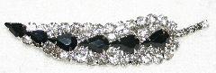 Black (jet) Pear Brooch