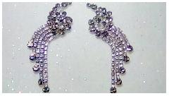 Clear Navettes Earrings Clip