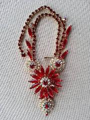Red Navettes Necklace