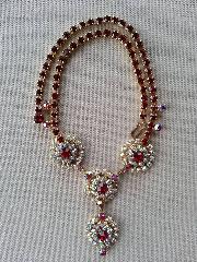 Red Chatons Only Necklace