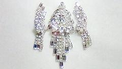 Clear Baguettes Pin Pendant