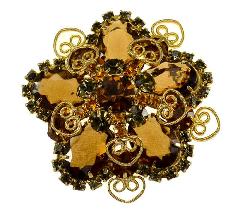 Fall Oval Brooch