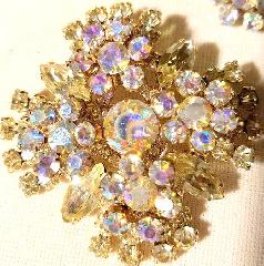 Yellow Navettes Brooch