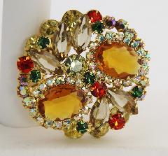 Fall Oval Brooch