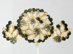 Multiple Colors Cabochons Earrings Clip