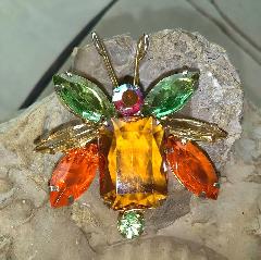 Fall Emerald Cut Brooch