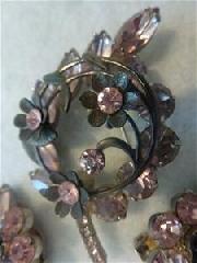 Pink Navettes Brooch