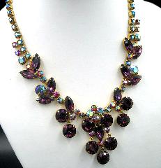 Purple (cardinal) Navettes Necklace