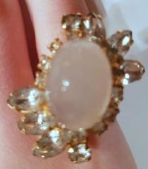 Clear Cabochons Plastic Rings