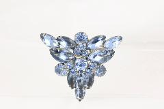 Blue Navettes Brooch
