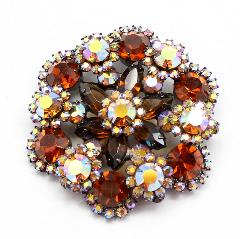 Topaz Navettes Brooch