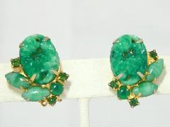 Green Chatons Only Molded/Cut