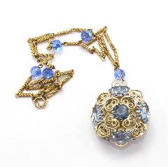 Blue Chatons Only Pendant