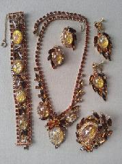 Topaz Baguettes Multi-Color/Shaded Necklace