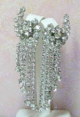 Clear Chatons Only Earrings Clip
