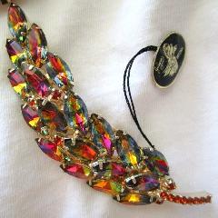 Topaz Navettes Multi-Color/Shaded Brooch