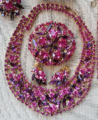 Pink Navettes Necklace