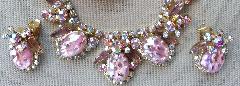 Pink Cabochons Multi-Color/Shaded Earrings Clip