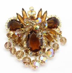 Topaz Pear Pin Pendant