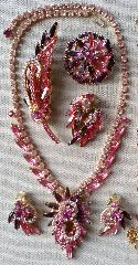 Pink Navettes Necklace