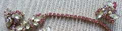 Pink Navettes Frosted Earrings Clip
