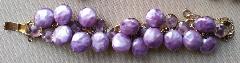 Purple (cardinal) Chatons Only Givre Bracelet 5 Link