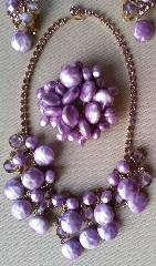 Purple (cardinal) Chatons Only Givre Necklace
