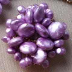 Purple (cardinal) Chatons Only Givre Brooch