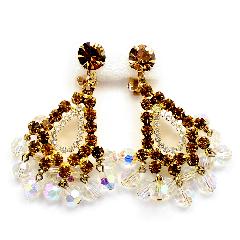 Topaz Chatons Only Earrings Clip