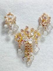 Clear Navettes Brooch