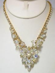 Clear Navettes Necklace