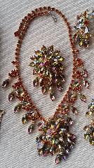 Topaz Navettes Multi-Color/Shaded Necklace