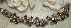 Topaz Pear Multi-Color/Shaded Bracelet 5 Link