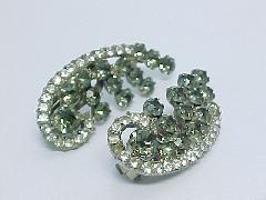 Gray (black Diamond) Chatons Only Earrings Clip