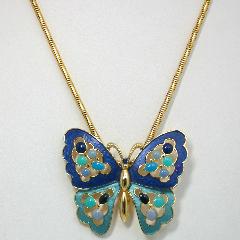 Blue Chatons Only Pendant