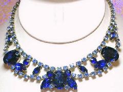 Blue Oval Necklace