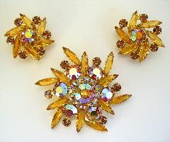 Topaz Navettes Earrings Clip