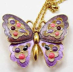 Purple (cardinal) Cabochons Pin Pendant