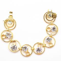 Clear Chatons Only Bracelet Flat Push In