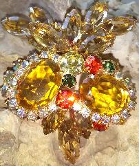 Topaz Oval Brooch
