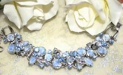 Blue Navettes Givre Bracelet 5 Link